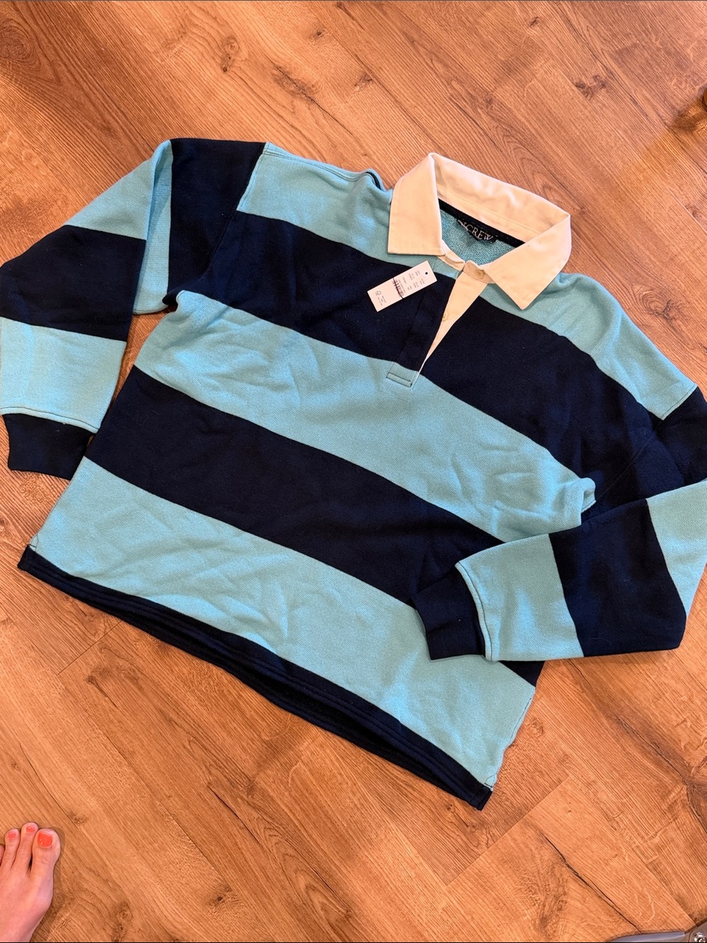 J Crew Heritage terry relaxed rugby sweatshirt - Picture 5 of 6